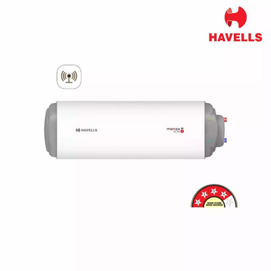 Havells Horizontal-Storage-water-heater Monza Slim I 15L-R/L White