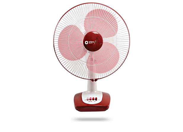 Orient Desk 26 Table Fan Crimson Red 400mm