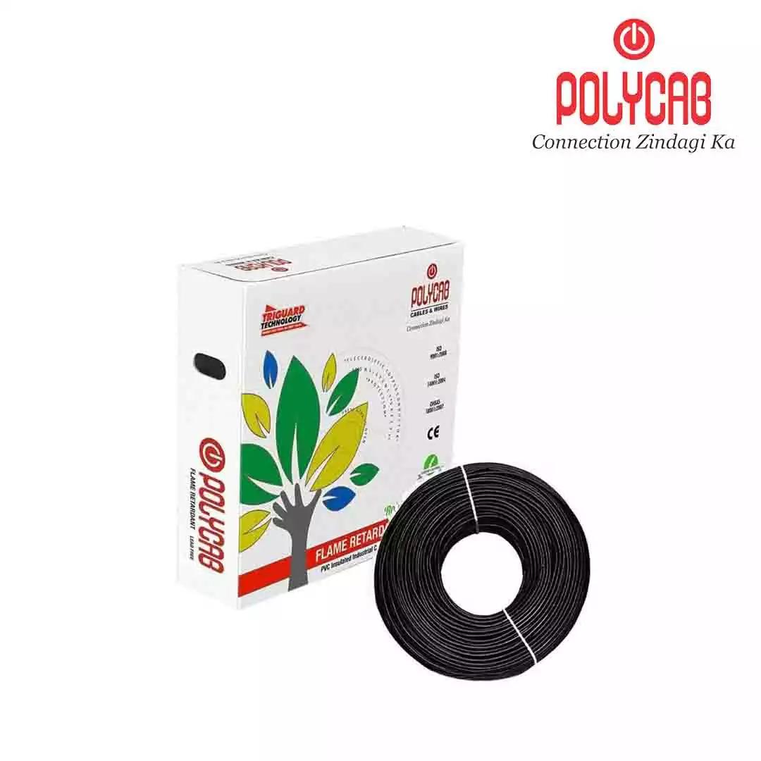 Polycab FRLF PVC Wires 2.5 Sq mm Black 90 Mtrs