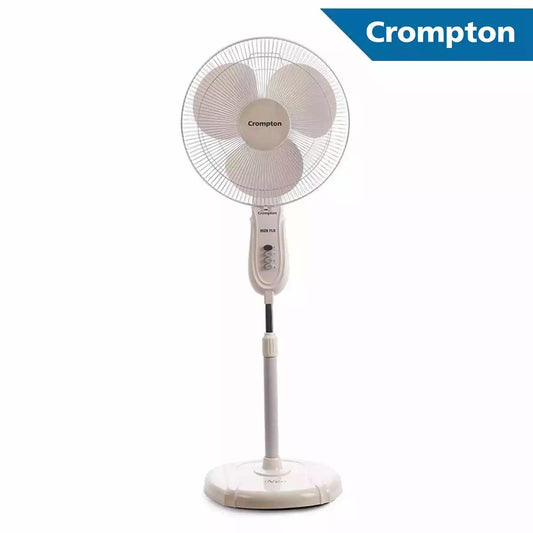 Crompton Pedestal Fans PF Hiflo Wave Plus KD White 400 mm