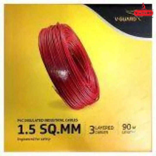 V-Guard Superio FR Wires 1.5 Sq mm Red 90 Mtrs