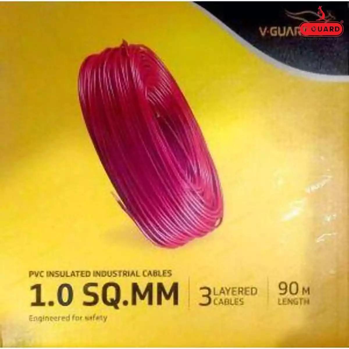 V-Guard Superio FR Wires 1.0 Sq mm Red 90 Mtrs