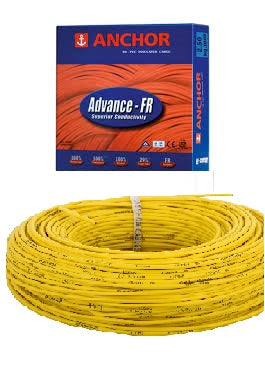 Anchor Advance FR Wires 1 Sq mm Yellow 90 Mtrs